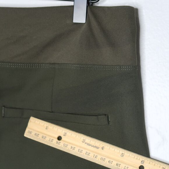 Kirkland Signature Womens Ankle Pants Large Green Stretch Waist Office Career - Picture 12 of 12